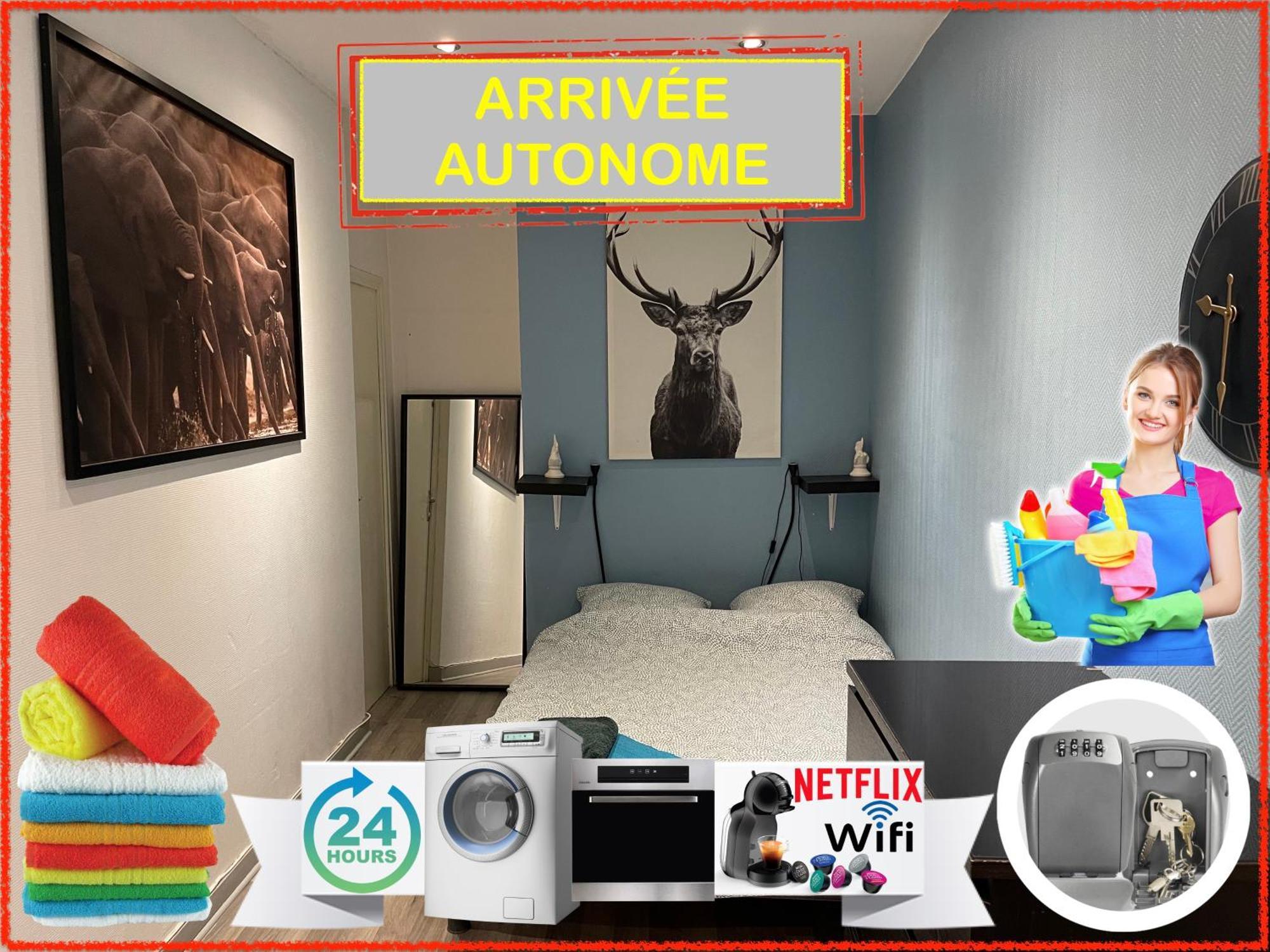 010 Chic & Cosy F1 29M2 Hypercentre Wifi Smart Tv Netflix Apartment Saint-Etienne  Ngoại thất bức ảnh